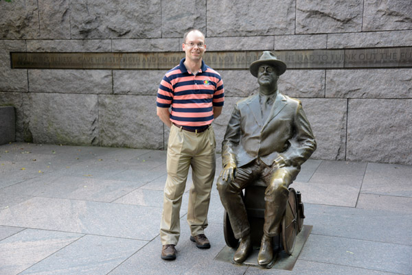 Roy at the FDR Memorial