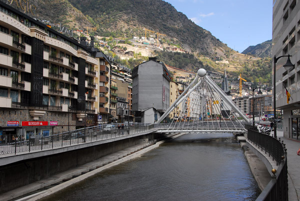 Andorra la Vella, river, Pont de Paris