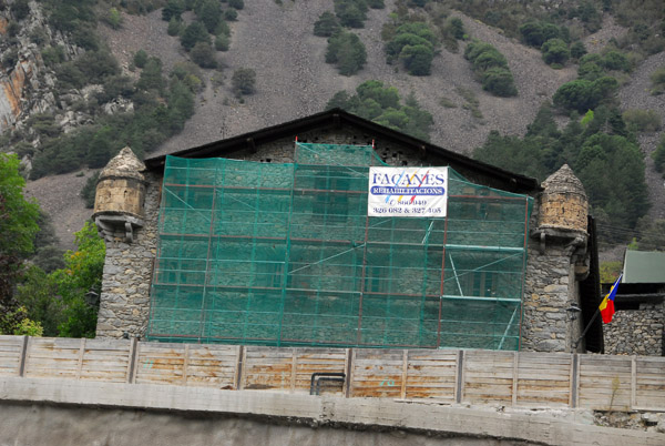 Andorran Parliament, Casa de la Vall, undergoing restoration