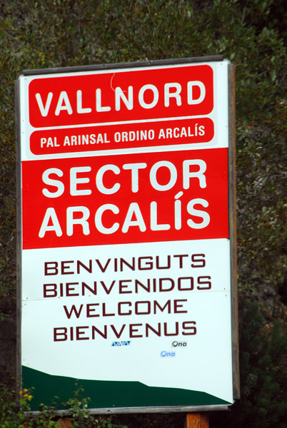 Benvinguts - Vallnord Sector Arcalís