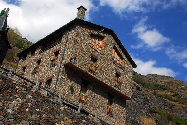 Andorran stone architecture, across from Sant Joan de Caselles