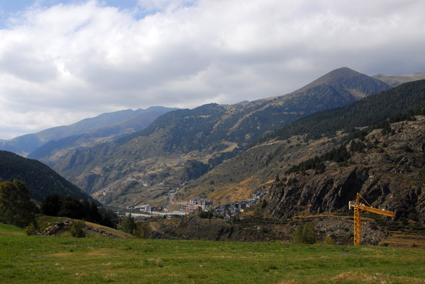 Looking west down the valley from Soldeu to El Tarter, Andorra