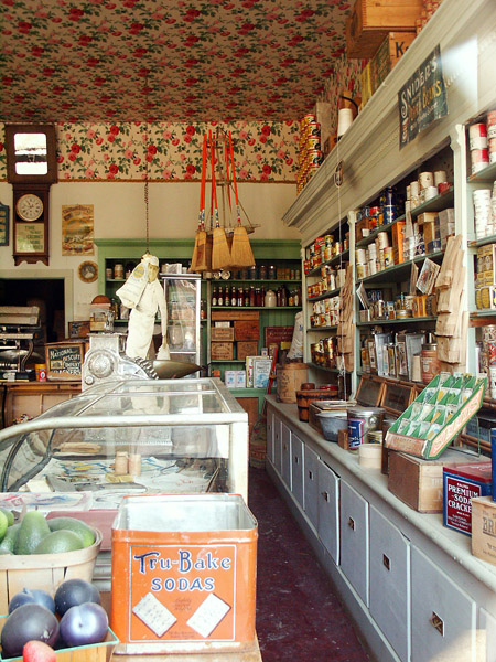 Preserved interior of the historic General Store, Virignia City