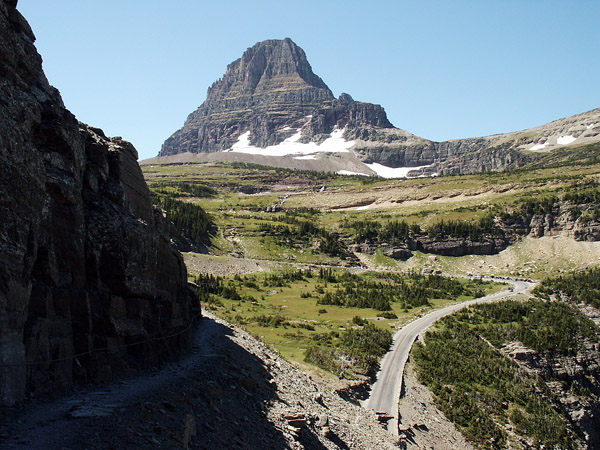 Going to the Sun Road with Clements Mountain from Highline Trail, Glacier National Park