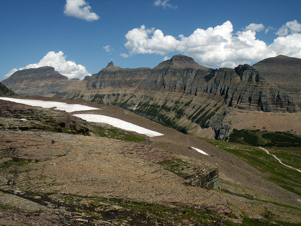 Logan Pass area with the Garden Wall, Glacier National Park