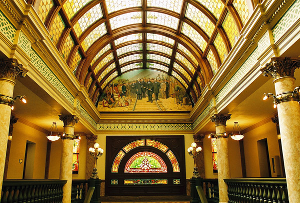 Grand staircase, Montana State Capitol, Helena
