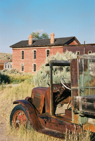 Rusing old truck, Bannock, Montana