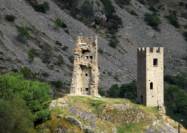 Medieval towers, Carol, Pyrénées Orientales