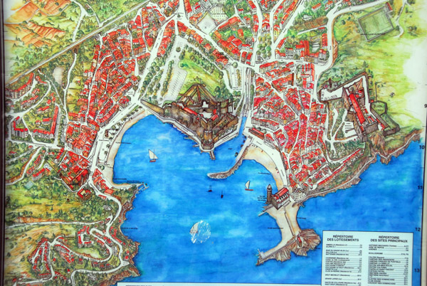 Map of Collioure