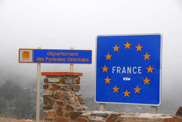 French-Spanish border between Cebère and Portbou