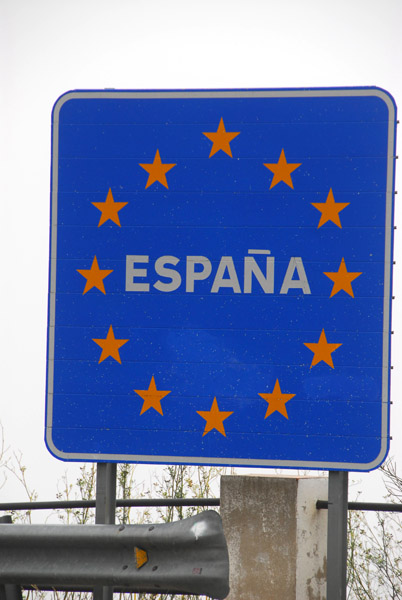 EU border sign - España