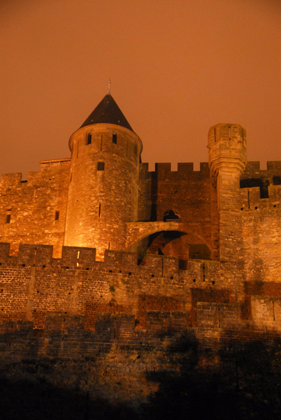 The Count's Castle, Carcassonne, night