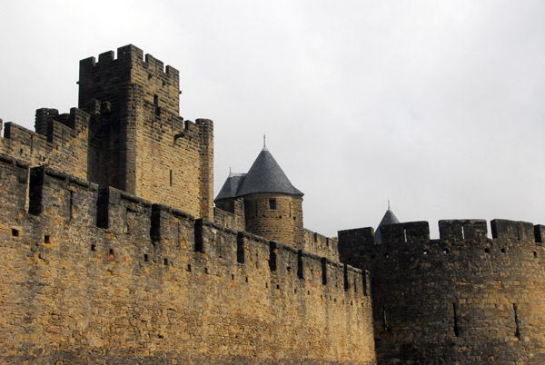 Southern ramparts, Tour St-Nazaire, Tour St. Martin, Barbican Crémade (outer wall), Carcassonne