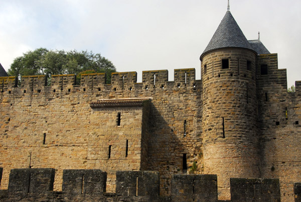 Tour du Trauquet, inner wall, Carcassonne