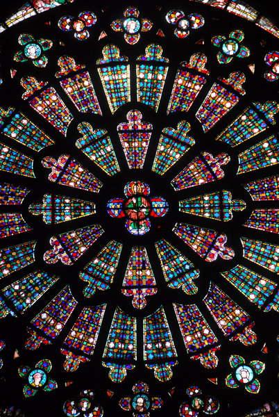Rose window, Basilica of St. Nazaire, Carcassonne