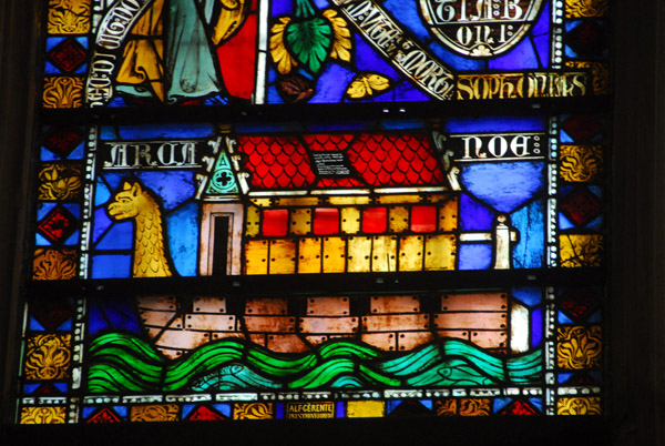 Noah's ark, Jesus family tree window, St. Nazaire, Carcassonne