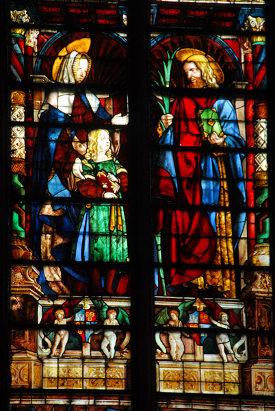 Stained glass, Basilique St-Nazaire, Carcassonne