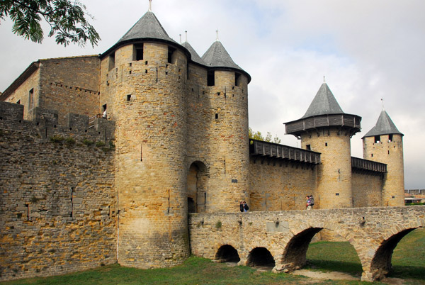 Count's Castle from inside the walled city, Carcassonne