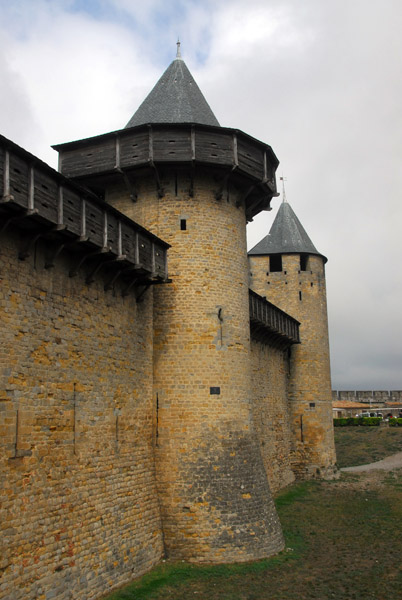 Eastern wall of the Château Comtal, Carcassonne