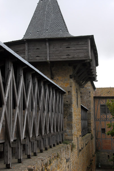 Hoarding (Le Hourd) Château Comtal, Carcassonne