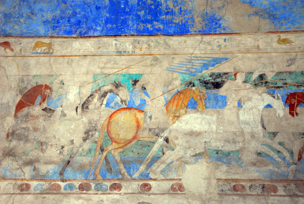 Wall painting, Château Comtal, Carcassonne
