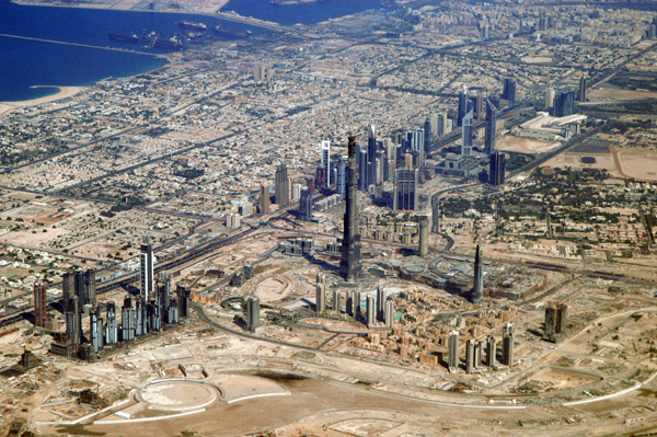 Burj Dubai, Sheikh Zayed Road