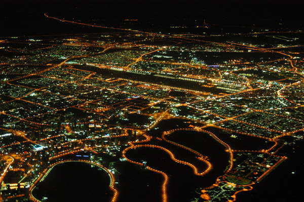 Dubai at night, Dubai International Airport