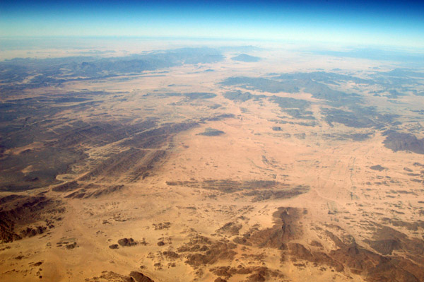 Algerian Sahara looking NW seen from 23 54N/006 20E