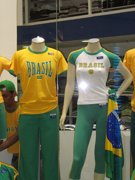 Brasil shirts, Morumbi Shopping, So Paulo