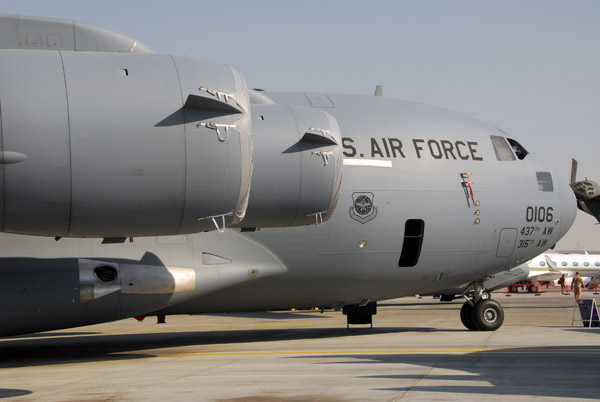 US Air Force C17, USAF/452 Air Mobility Wing, Dubai Airshow 2007