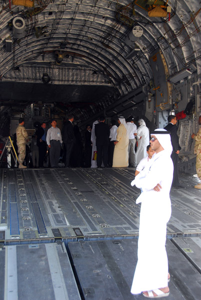 C-17 interior, Dubai Airshow