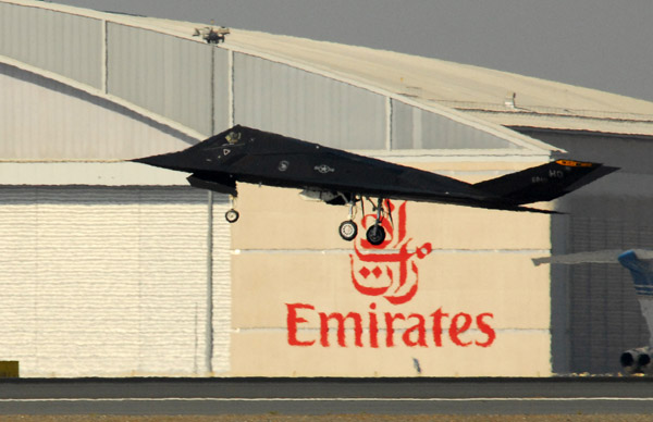 F-117 with the Emirates hangar, Dubai