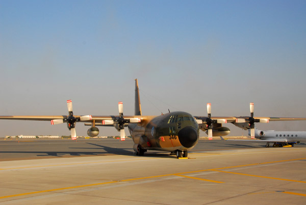 Royal Jordanian Air Force C-130 on the ramp at the Dubai Airshow 2007