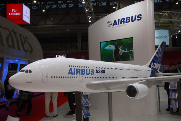 Airbus A380 model, Dubai Airshow 2007