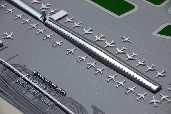 Model of the new Terminal 3, Dubai International Airport