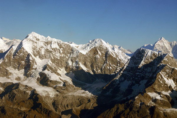 Himalaya west of Everest - Numbur (6957m/21,719ft) Khatang (6582m) and Karyolung (6511m/21,362ft)