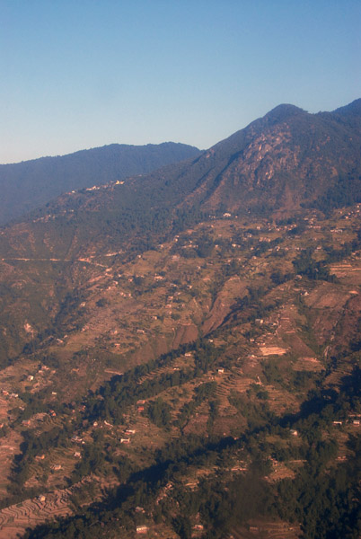 Terraced hillside near Kathmandu, Nepal