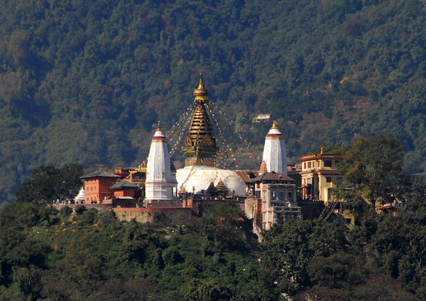 Swayambhunath, a hilltop temple west of Kathmandu