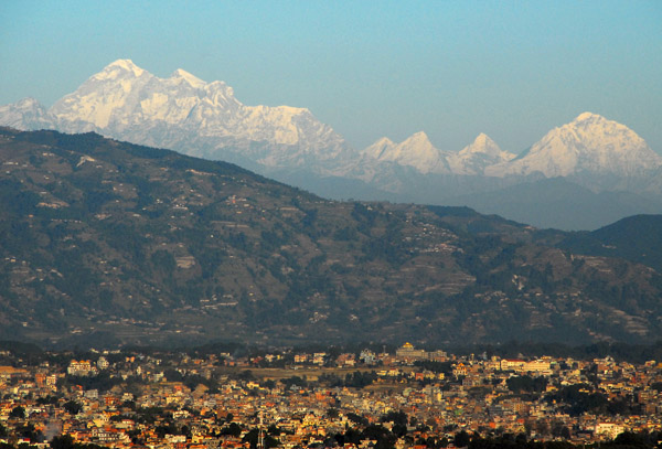 Great Himalaya Range looming over the Kathmandu Valley