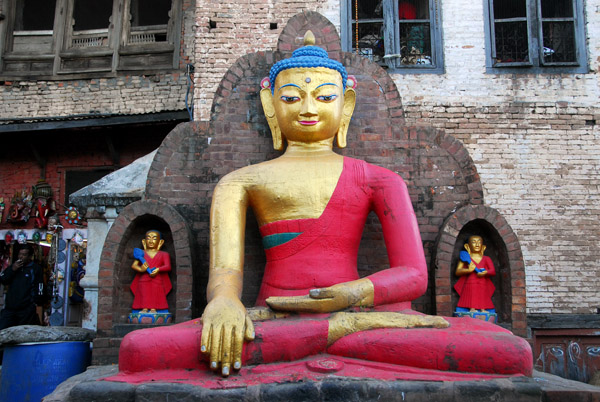 A Buddha at Swayambhunath