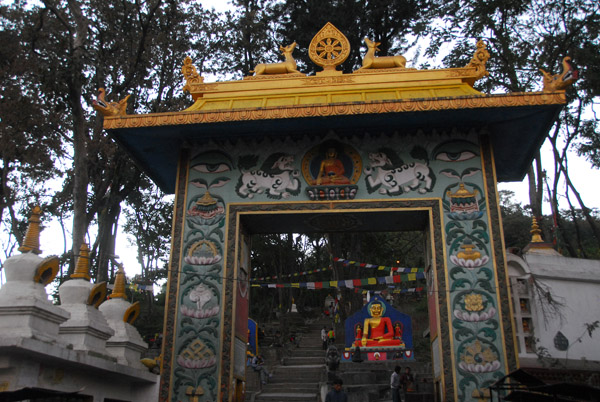 Temple at the base of the Swayambhunath hill