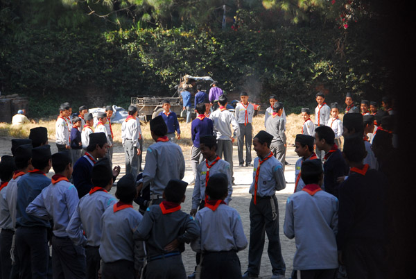 Nepali scouts, J.P. High School, Thamal, Kathmandu