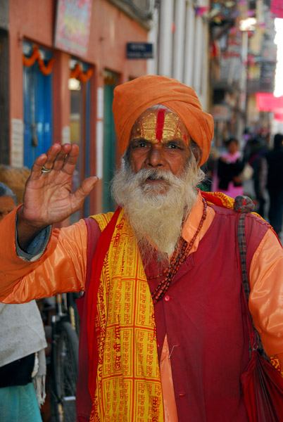 Nepali holy man, Nhyokha Tole, Kathmandu