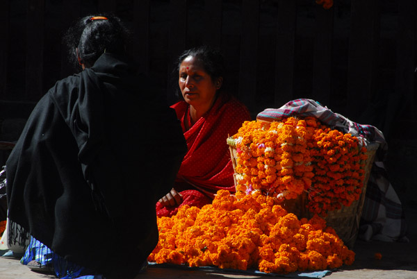 Flower vendor, Durbar Square, Kathmandu