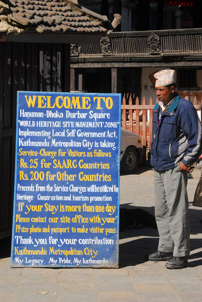 Durbar Square information, admission 200 rupees