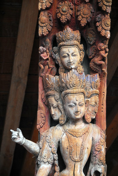 Carved pillar, Jagannath Temple, Durbar Square