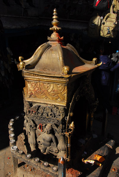 Ganesh shrine outside Akash Bhairab Temple