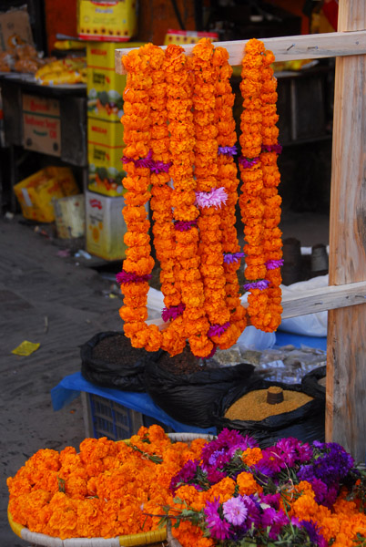 Flower temple offerings for sale, Asan Tole