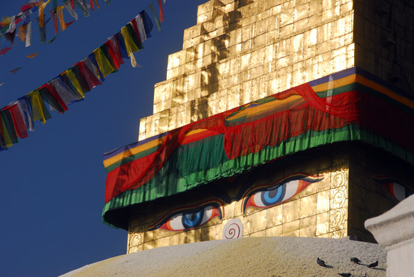 Detail of Bodhnath Stupa