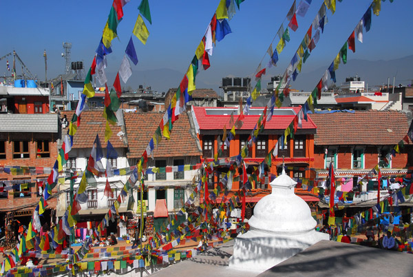 View from Bodhnath Stupa